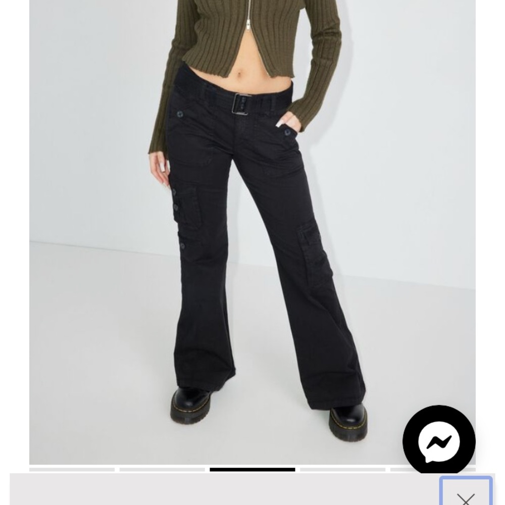 Black cargo pants